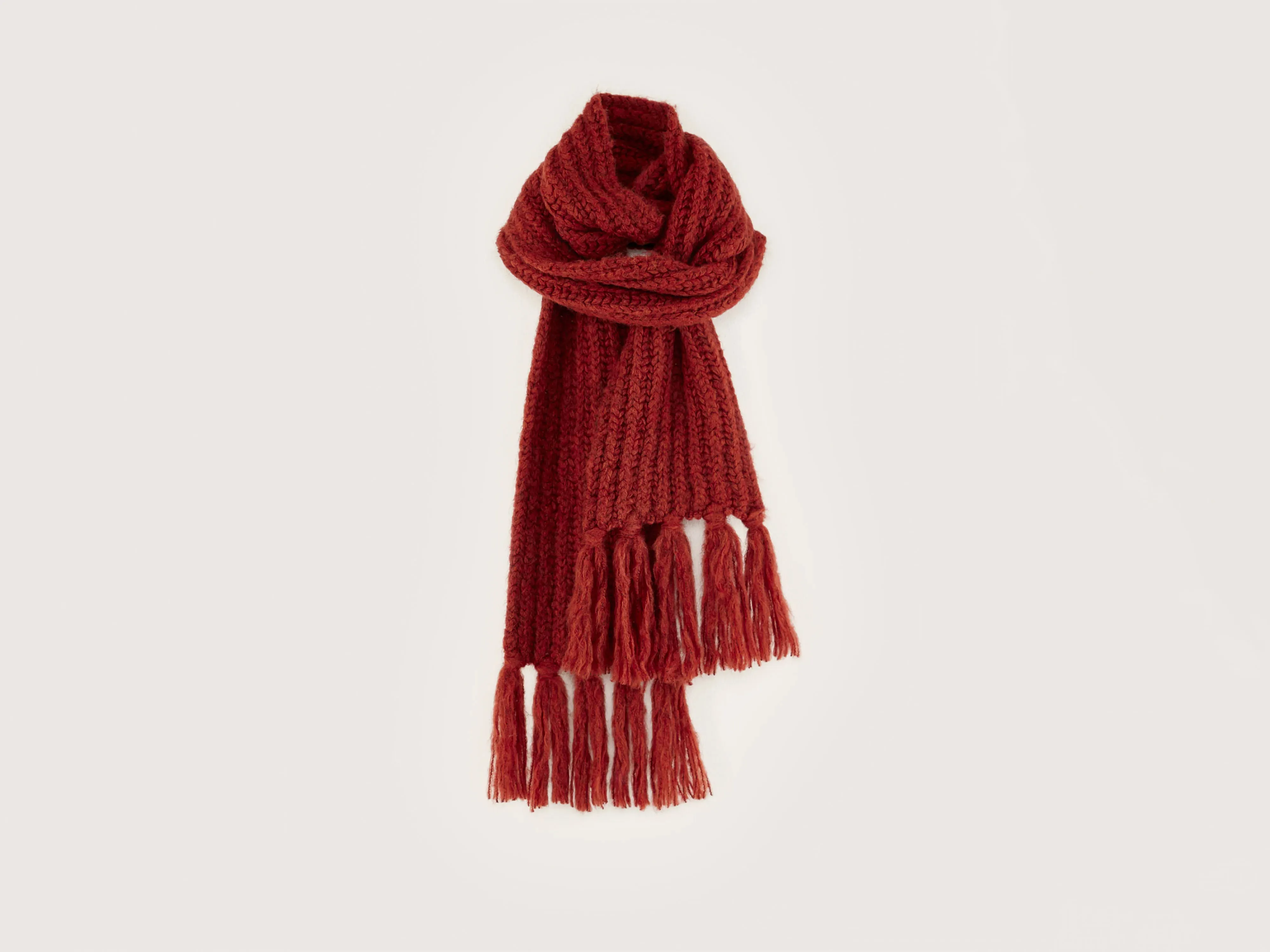 Lioko ribbed scarf (242 / M / MAHOGANY)