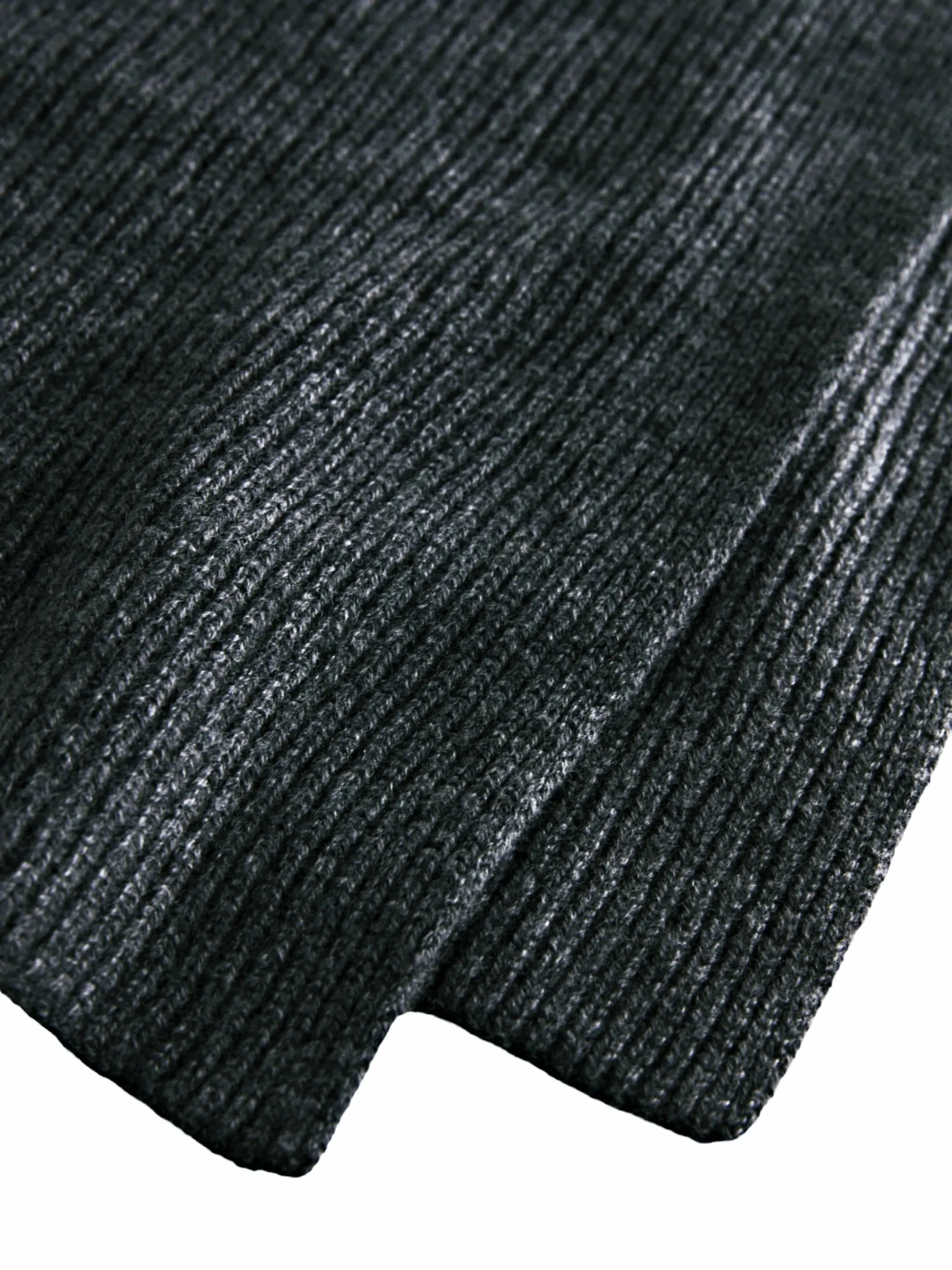 Long Cashmere Scarf Anthracite