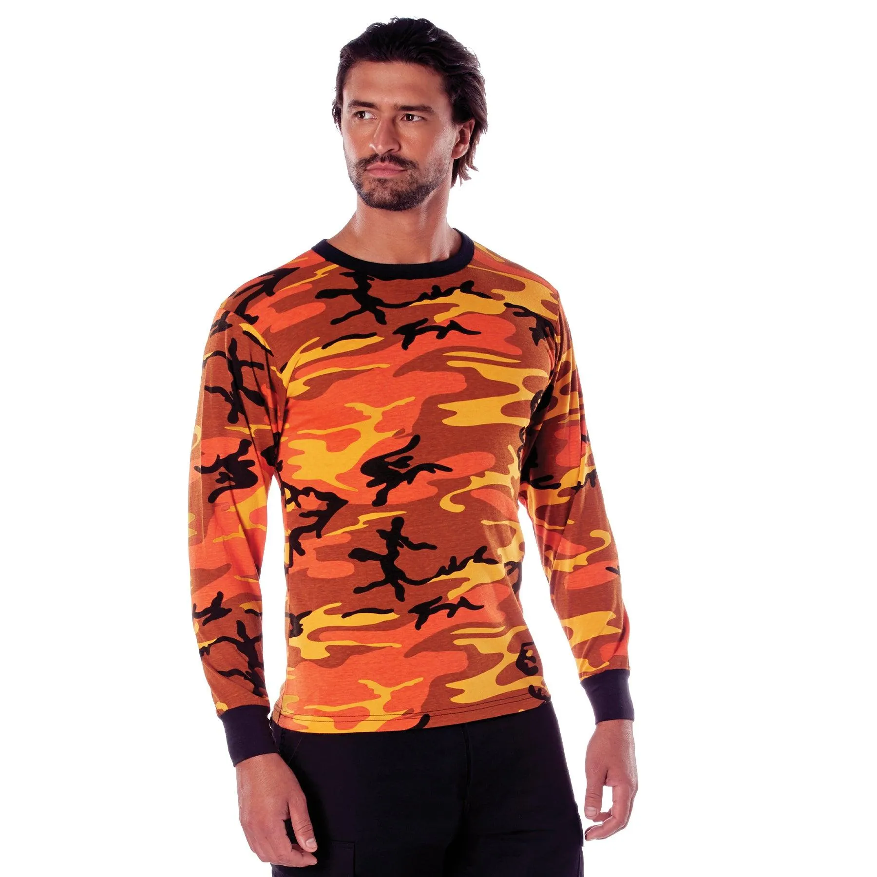 Long Sleeve Color Camo T-Shirt