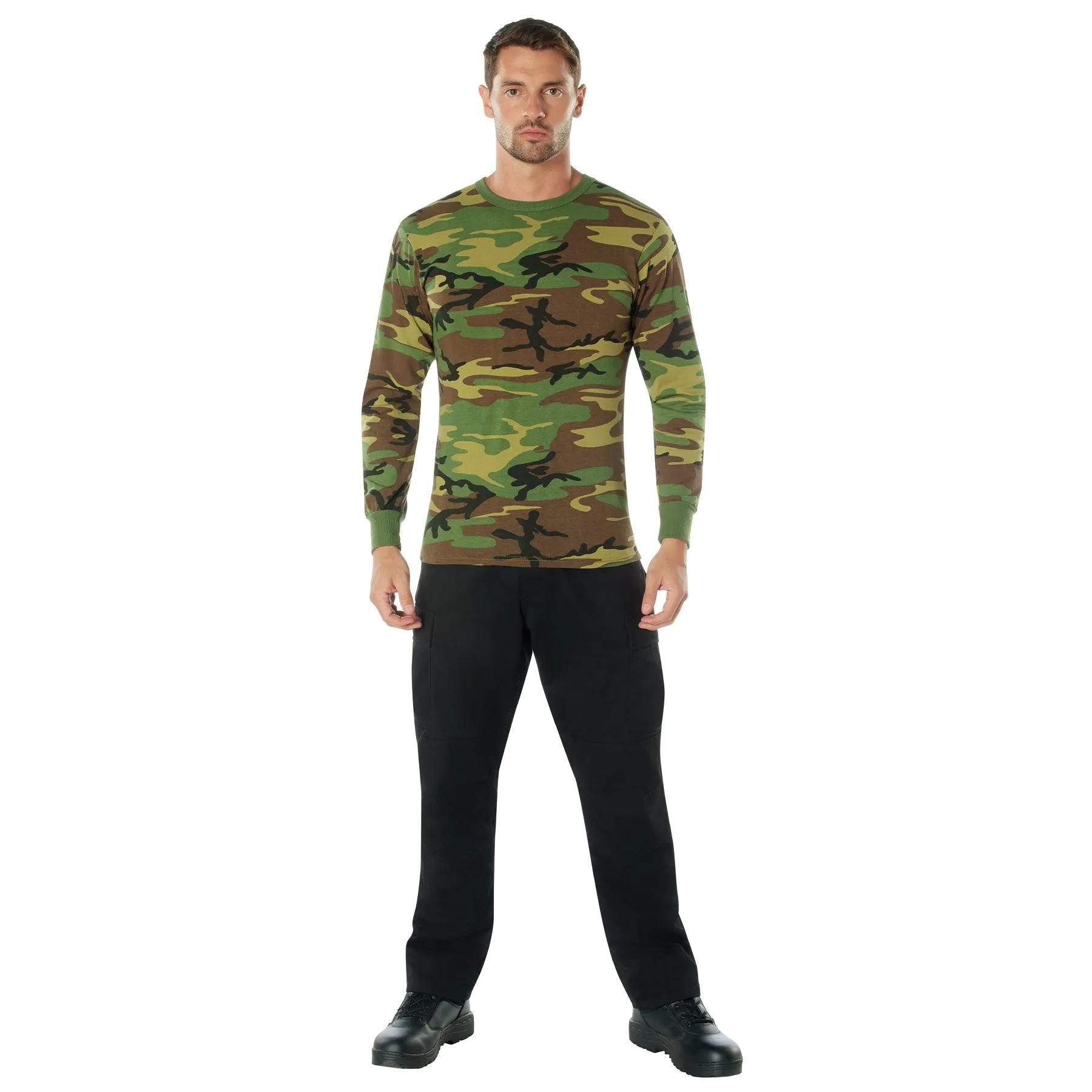 Long Sleeve Color Camo T-Shirt