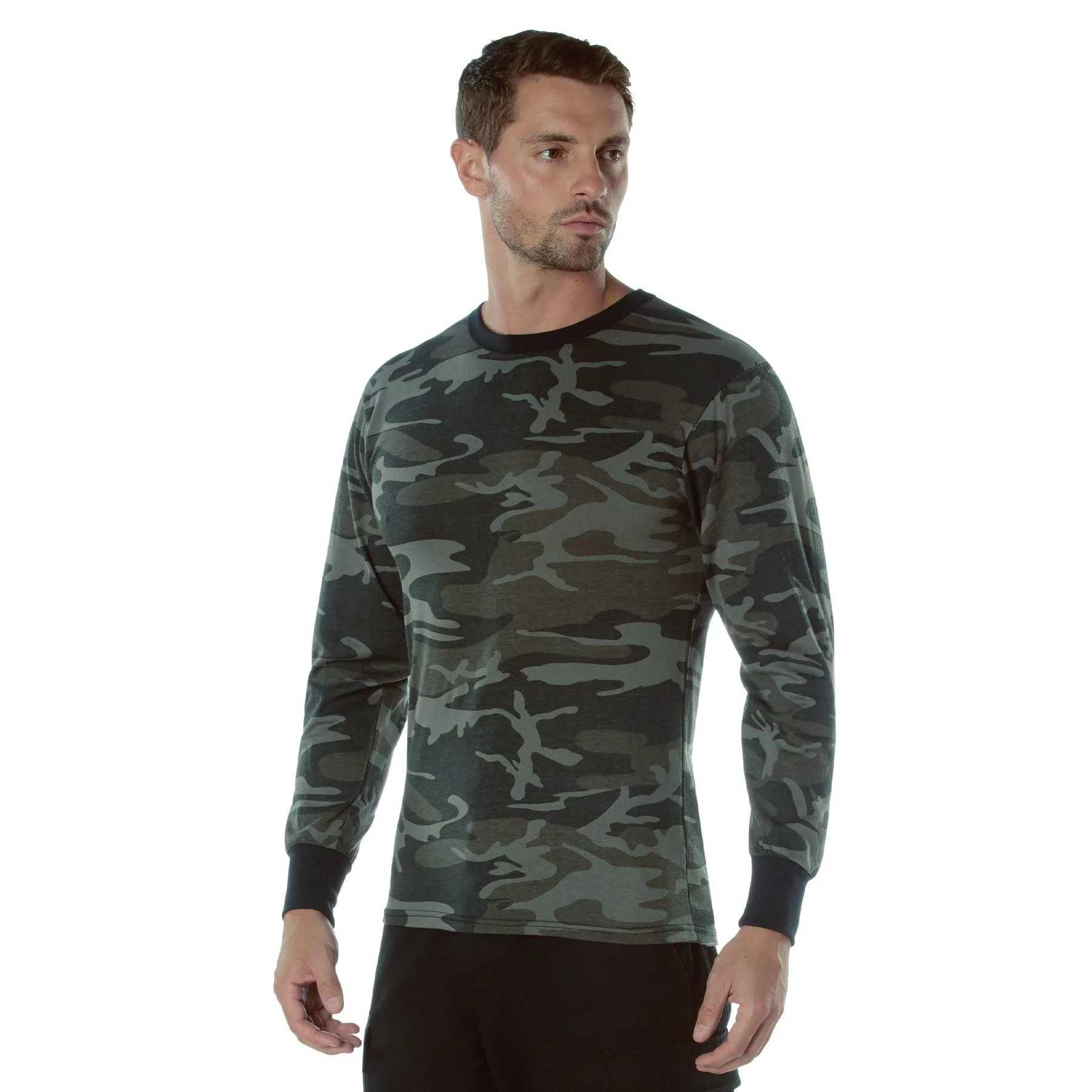 Long Sleeve Color Camo T-Shirt