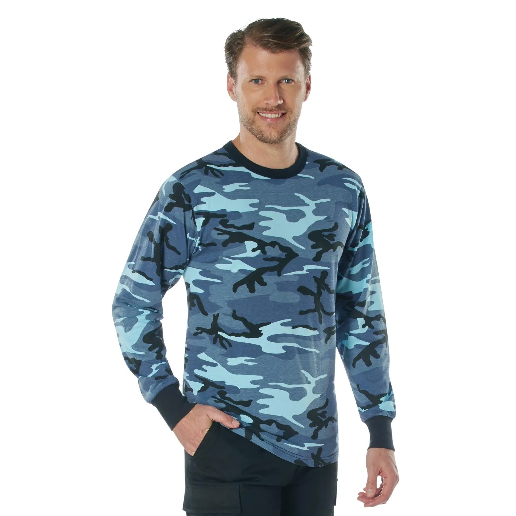 Long Sleeve Color Camo T-Shirt