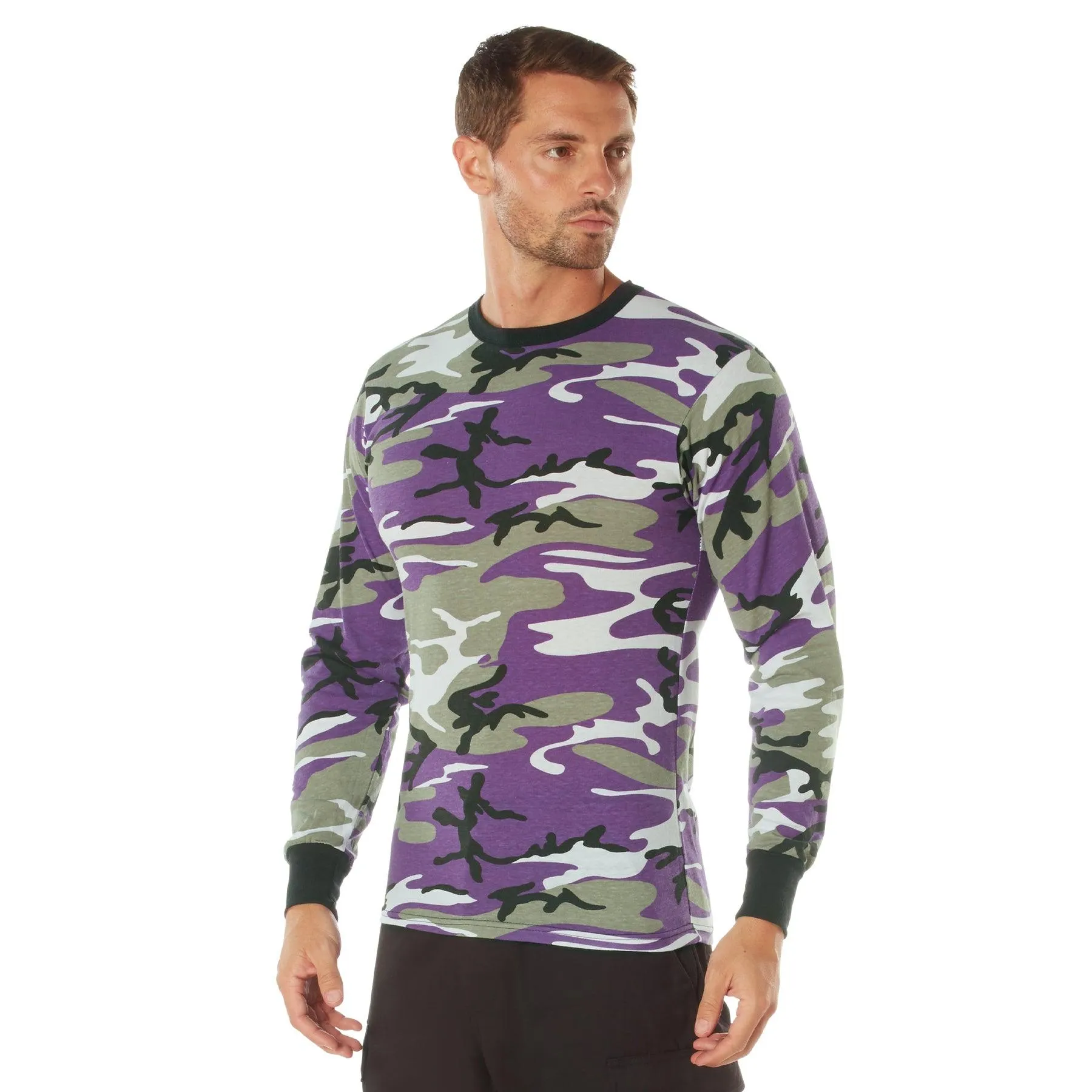 Long Sleeve Color Camo T-Shirt