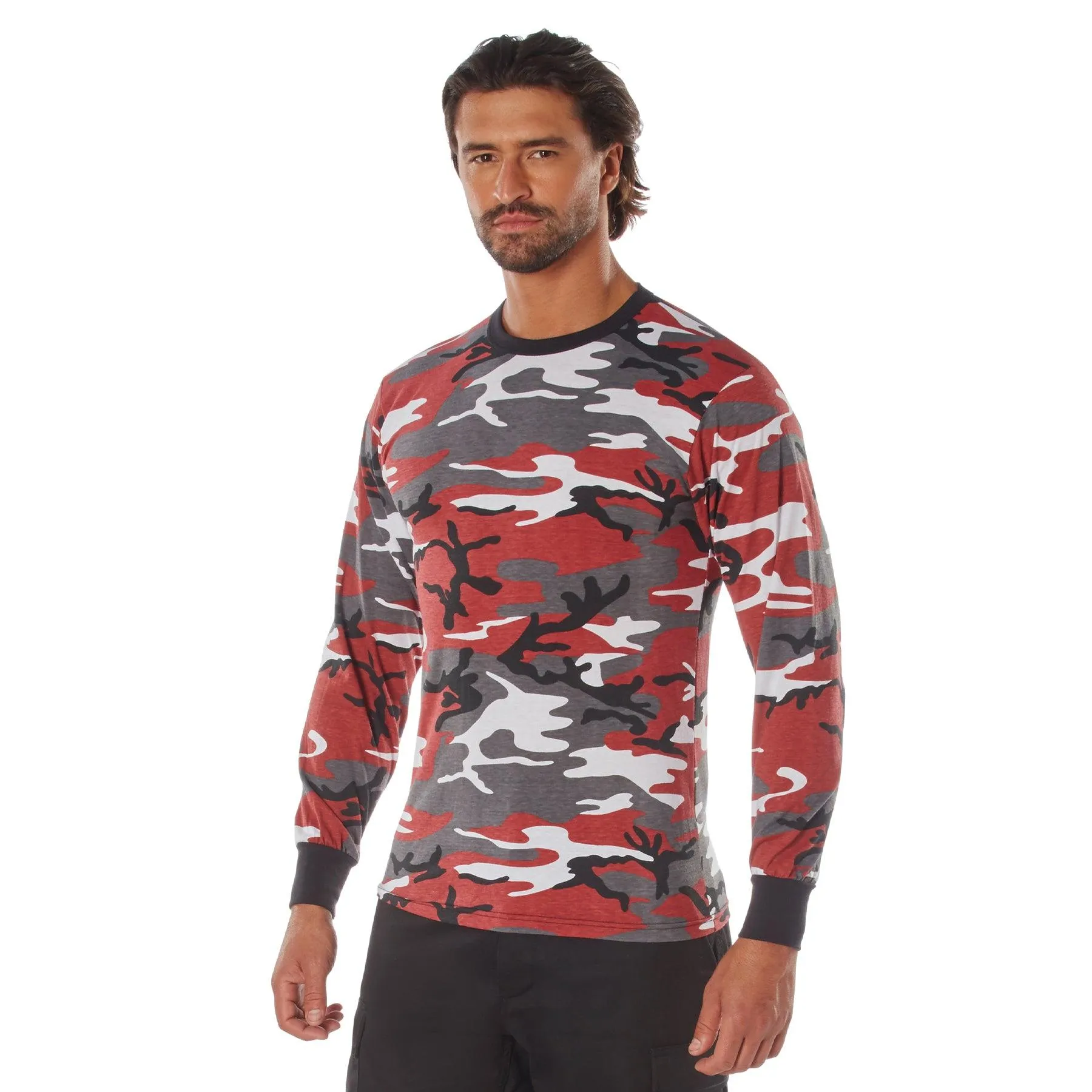 Long Sleeve Color Camo T-Shirt