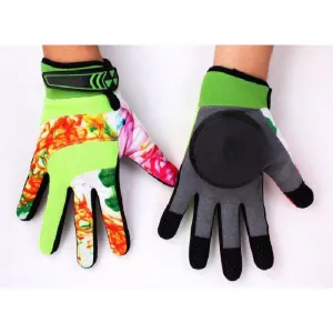 Longboard Downhill Sliding Gloves - Green Smoker