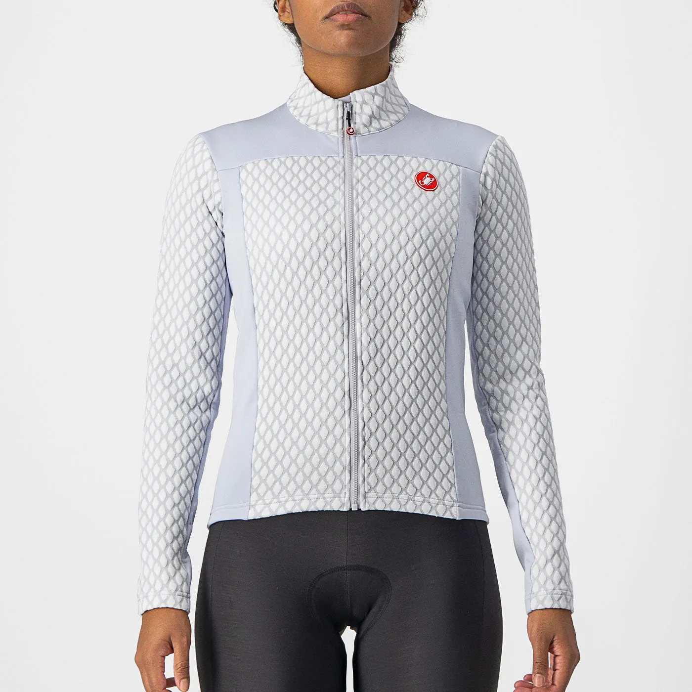 Maglia maniche lunghe donna Castelli Sfida 2 - Grigio chiaro