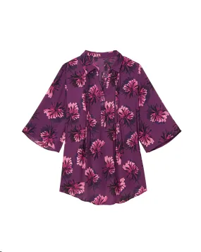 Margaret Pleat Detail Top | Purple / Pink