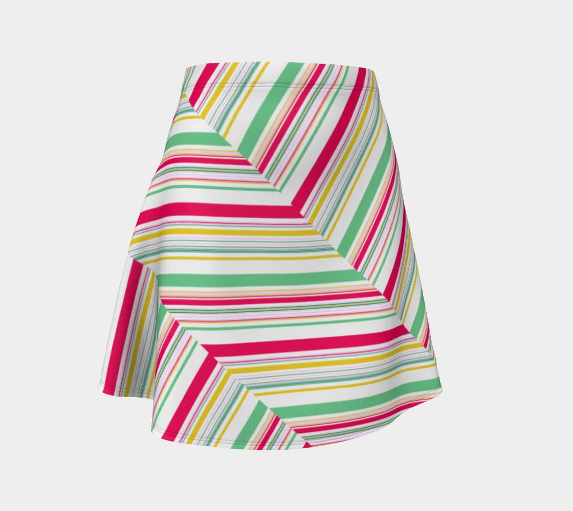 Melon Medley Flare Skirt