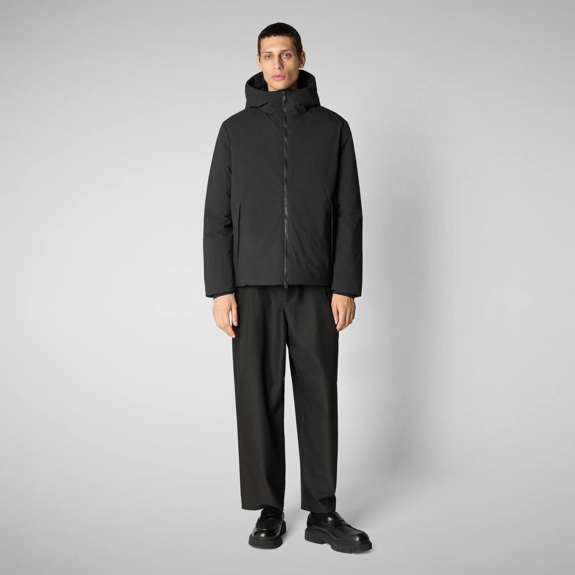 Men's  Hooded Jacket Obione in Black