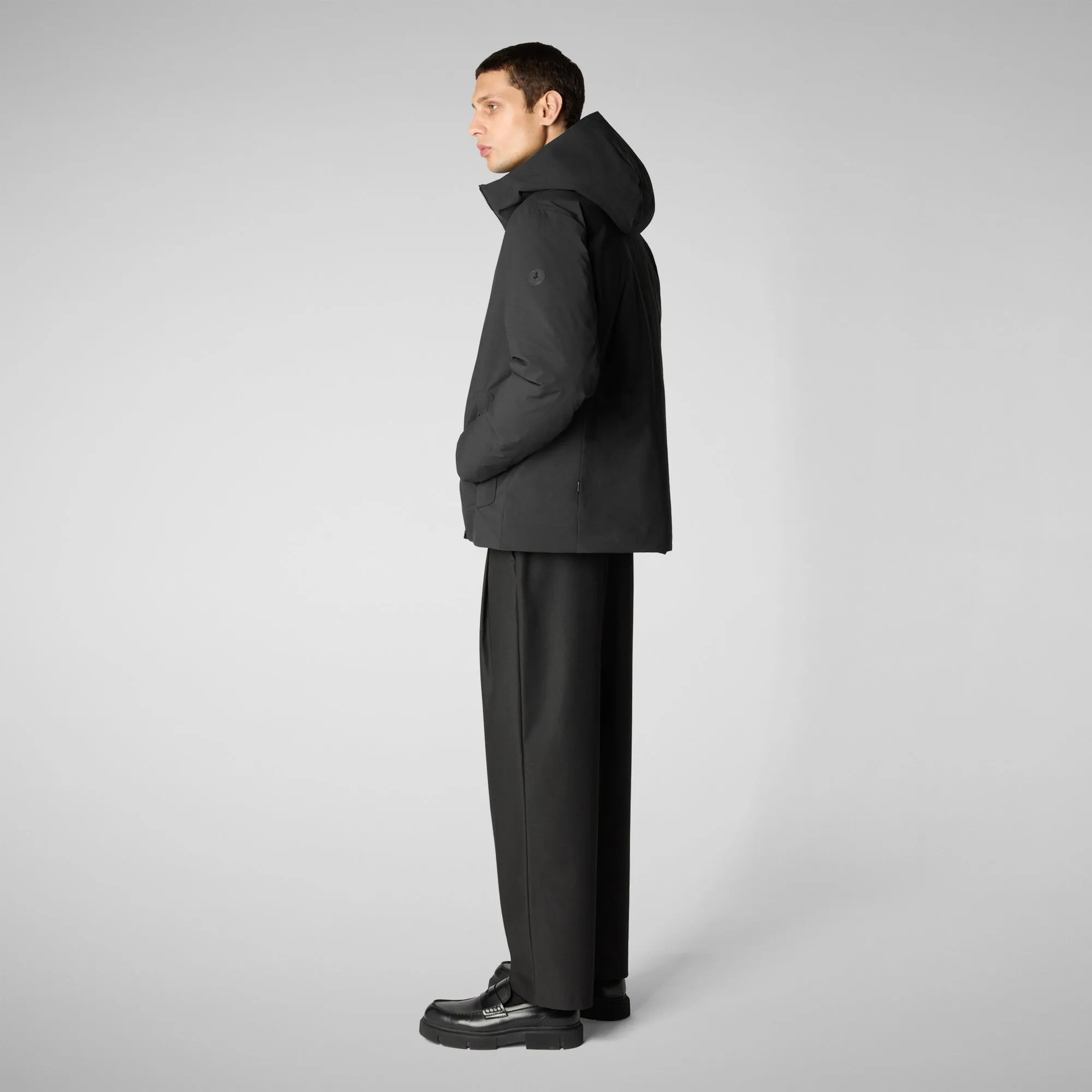 Men's  Hooded Jacket Obione in Black