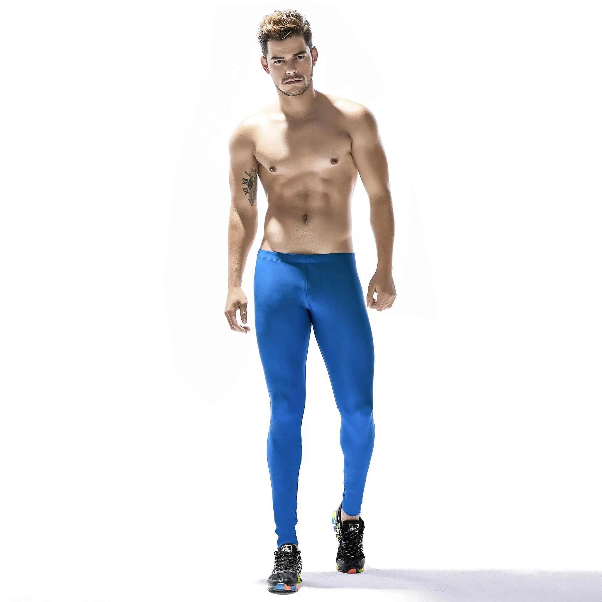 Men's Swim Compression Leggings Dive Skins Surf Tights Water Pants Quick Dry Base Layer Running Cycling UPF 50 