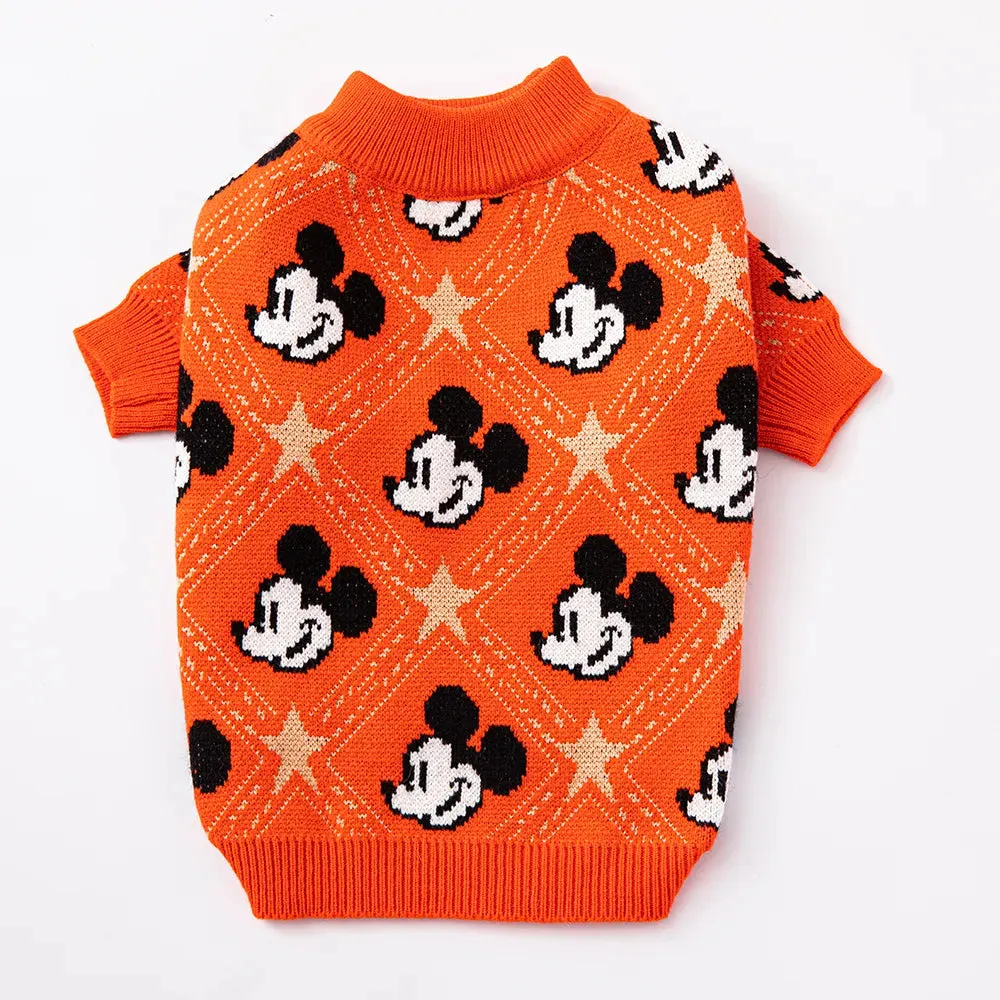 “Mickey Mouse” Pullover Dog Sweater