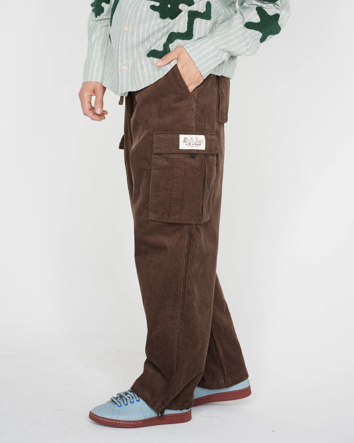 Micro Cord Flight Pant, Brown