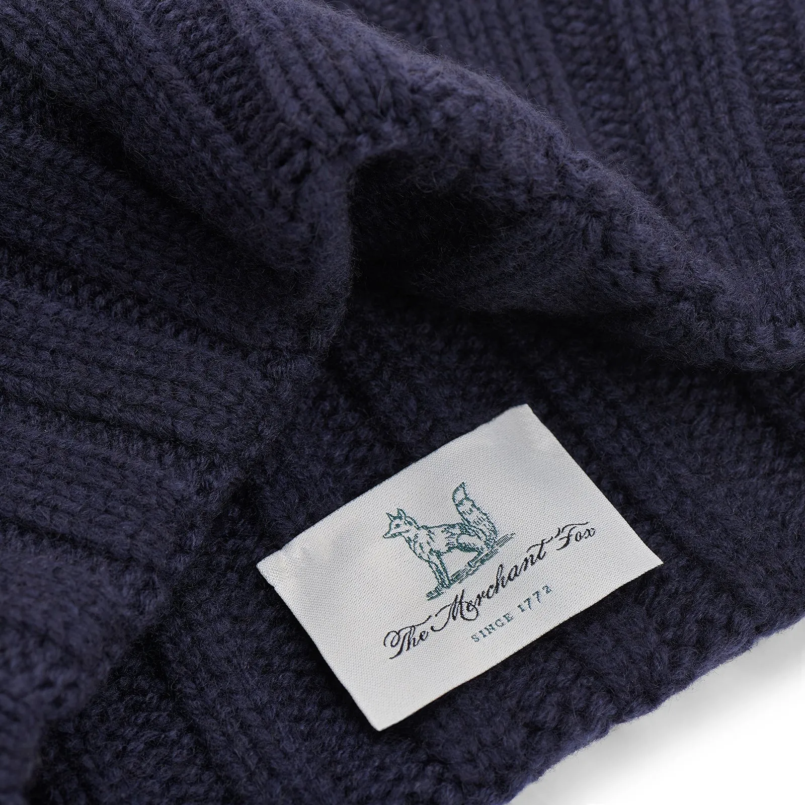 Midnight Cashmere Knitted Cap