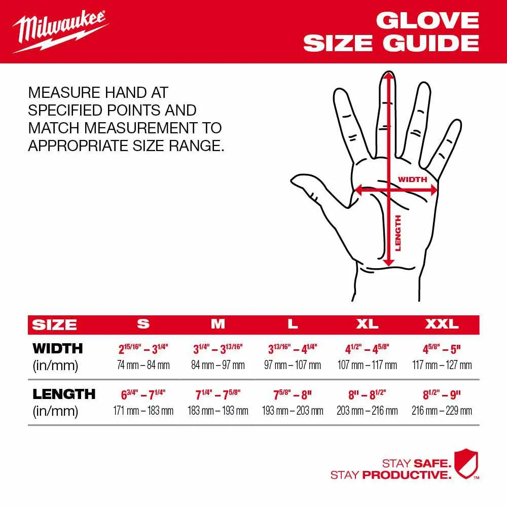 Milwaukee 48-73-8720 High Dexterity A2 Polyurethane Dipped Gloves - Small