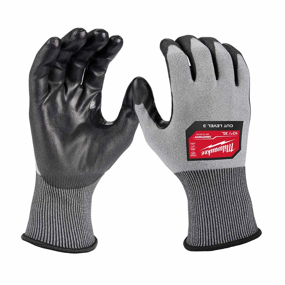 Milwaukee 48-73-8733 High Dexterity A3 Polyurethane Dipped Gloves - Extra Large