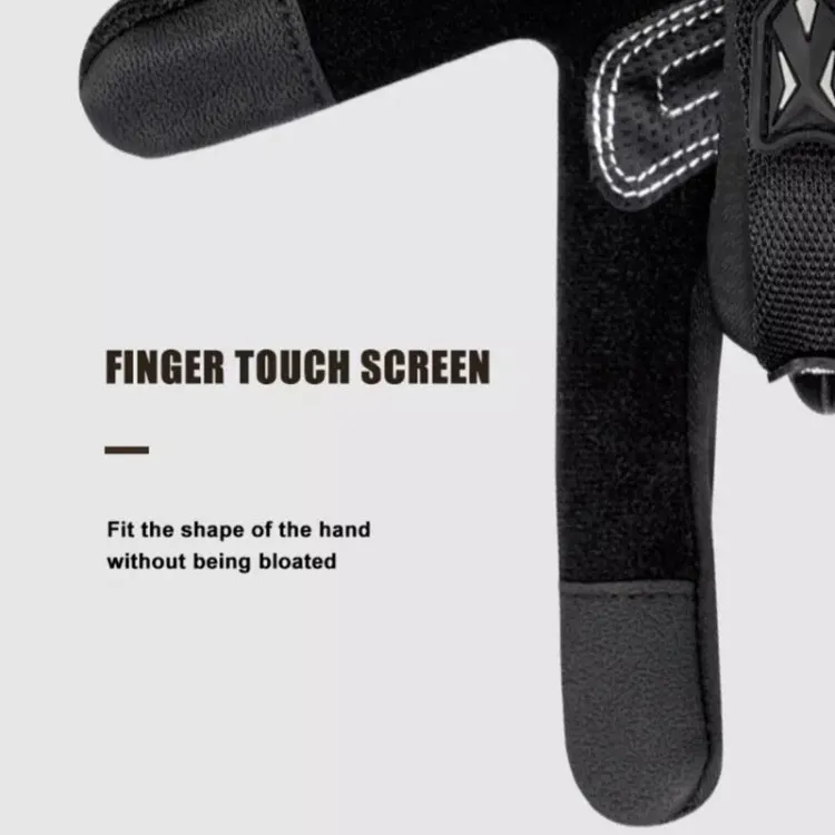 Motorcycle Outdoor Riding Non-slip Touch Screen Sun Protection Gloves, Size: XXL(Black)