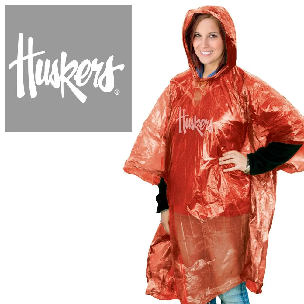 Nebraska Huskers Rain Poncho