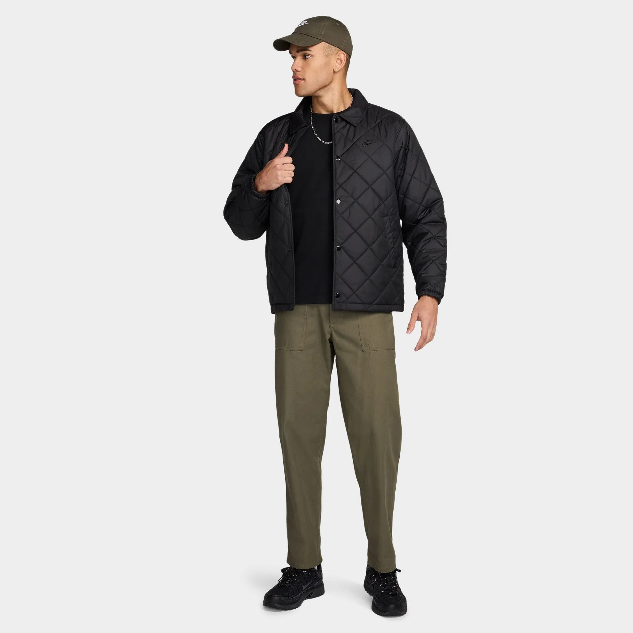 Nike Sportswear Club Lightweight Quilted Therma-FIT Jacket / Black