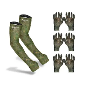 Nitrile Glove   Sleeve Pack - Green Brush Camo