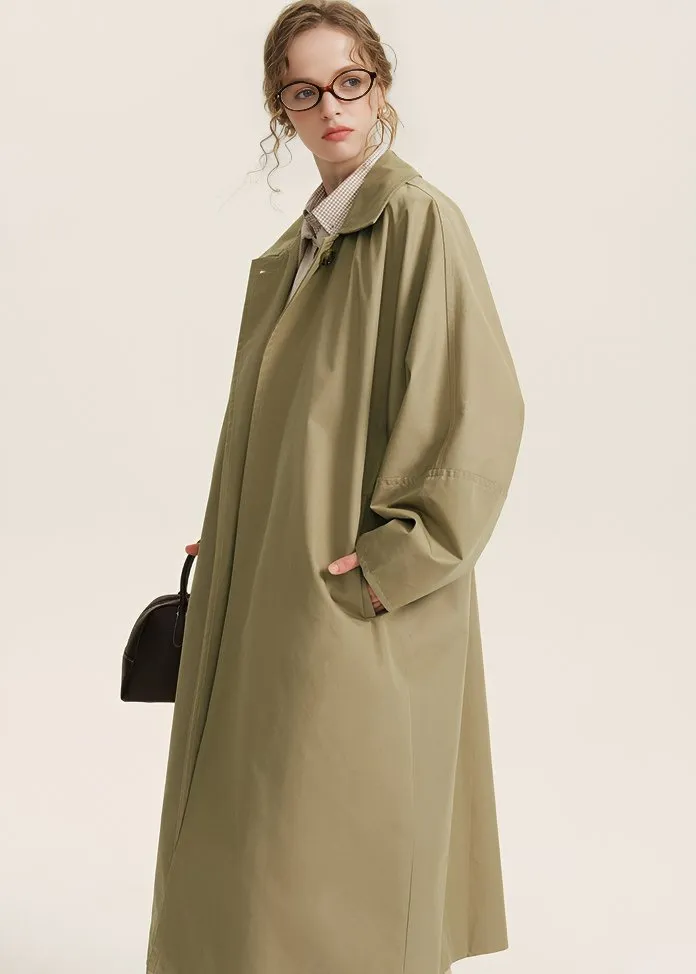 ONE BUTTON OVER TRENCH COAT