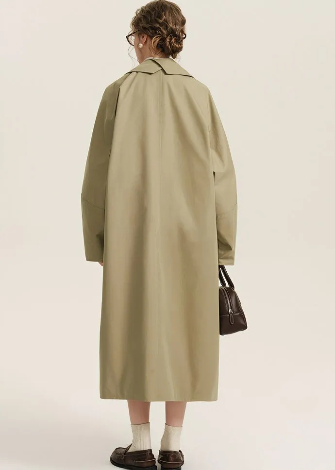 ONE BUTTON OVER TRENCH COAT