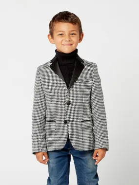 One Friday Black Check Blazer