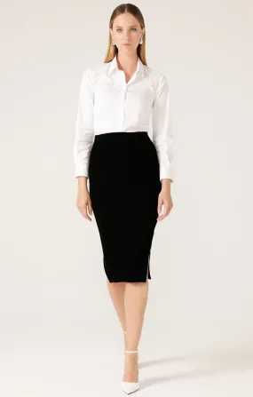 PENCIL SKIRT IN BLACK