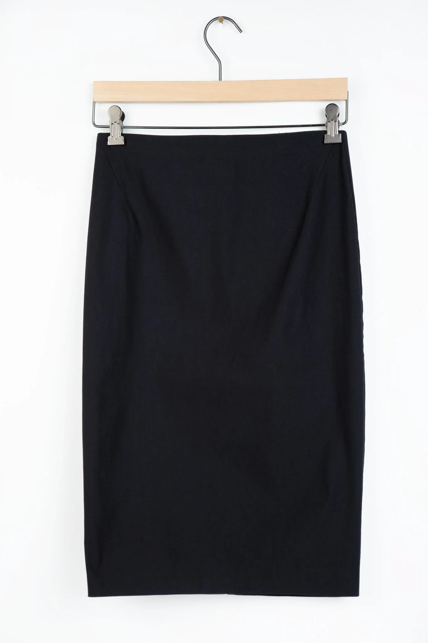 PENCIL SKIRT IN TECHINICAL STRETCH MIDNIGHT NAVY