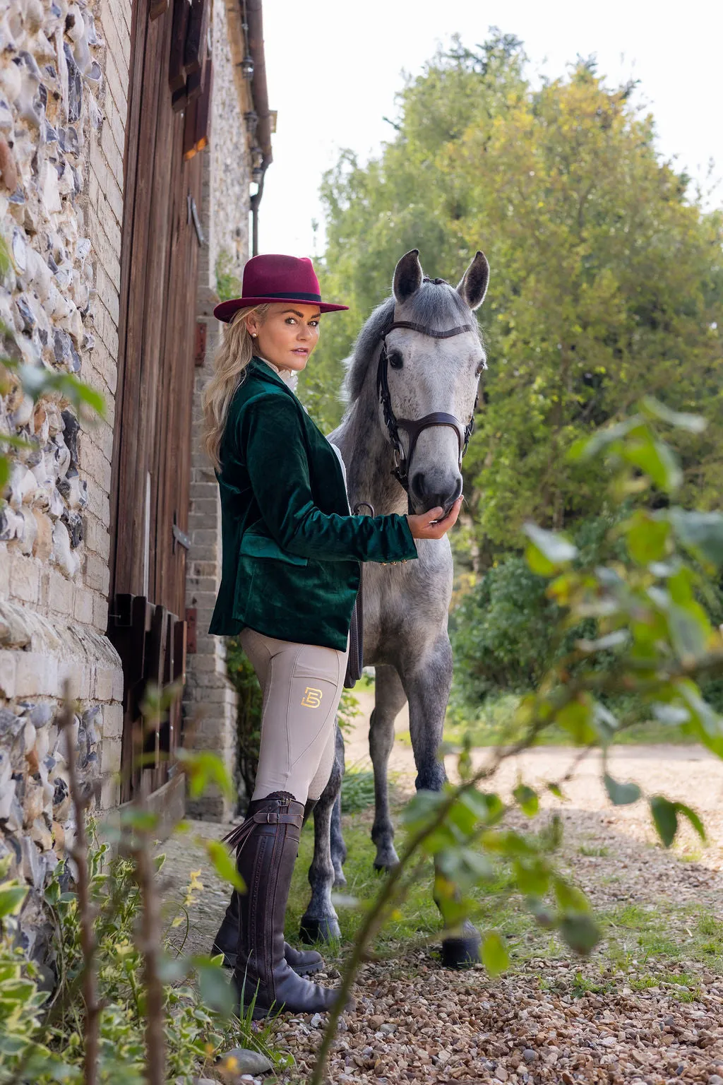 Penny Velvet Blazer | Emerald Green