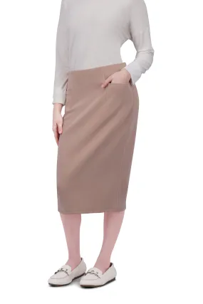 Perfect Fit Pencil Skirt 26" - Mushroom (final-sale)