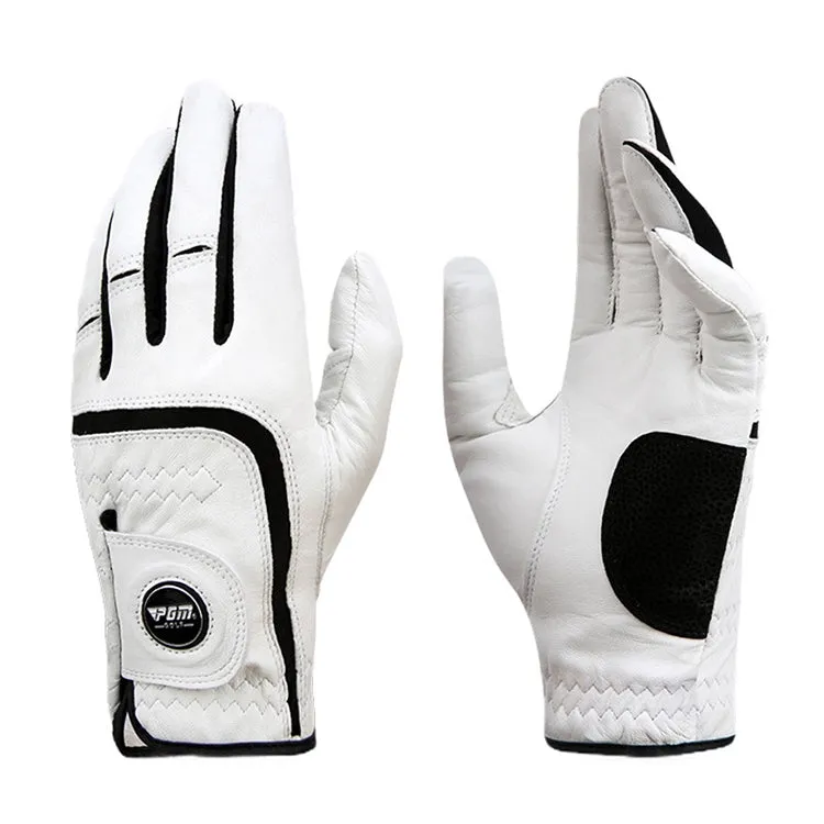 PGM Golf Sheepskin Breathable Non-slip Single Gloves for Men (Color:Left Hand Size:25)