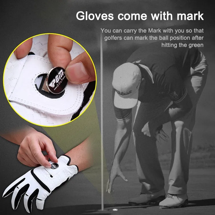 PGM Golf Sheepskin Breathable Non-slip Single Gloves for Men (Color:Left Hand Size:25)