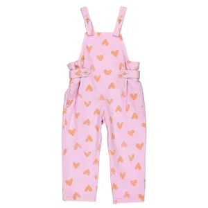 PIUPIUCHICK LAVENDER WITH ORANGE BABY JUMPSUIT 