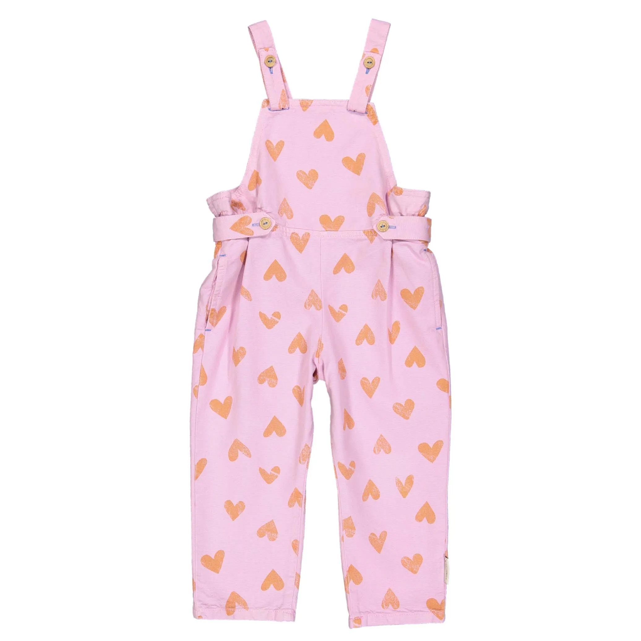 PIUPIUCHICK LAVENDER WITH ORANGE BABY JUMPSUIT 