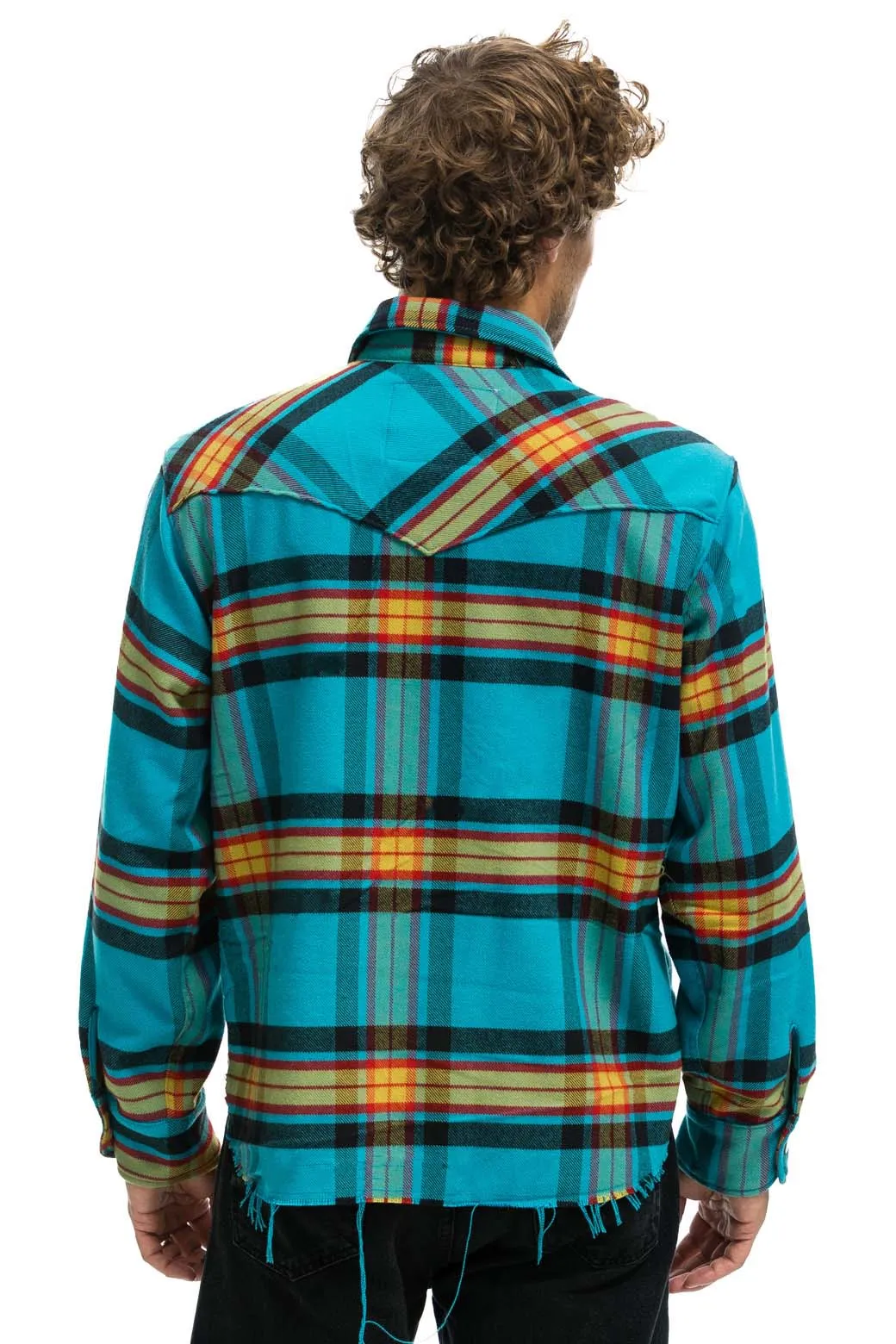 PLAID FLANNEL WESTERN SHIRT - JACKSON PLAID