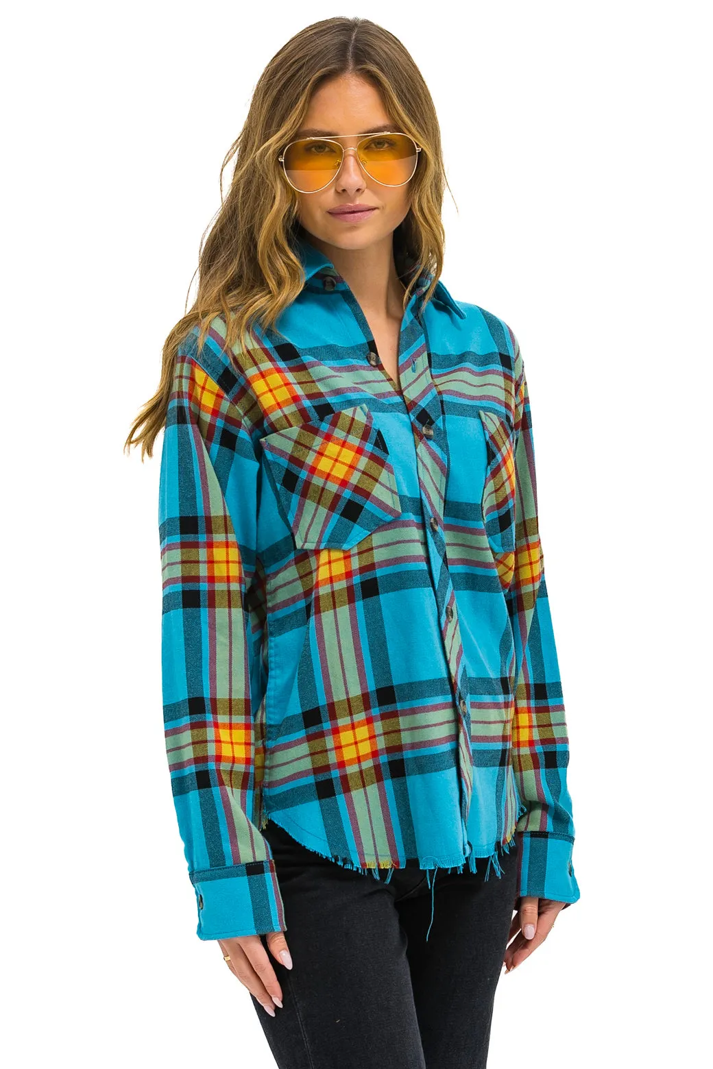 PLAID FLANNEL WESTERN SHIRT - JACKSON PLAID