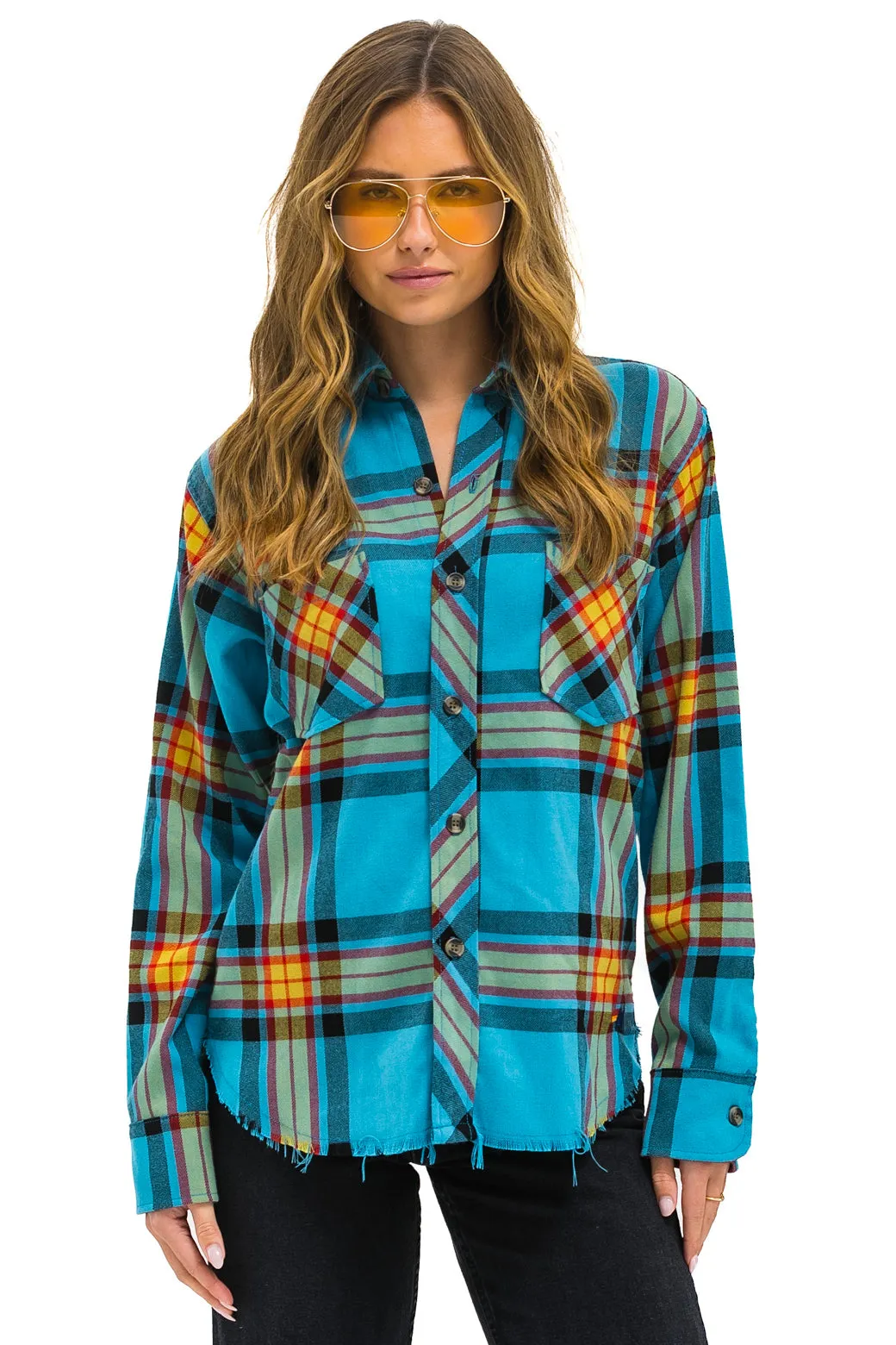 PLAID FLANNEL WESTERN SHIRT - JACKSON PLAID