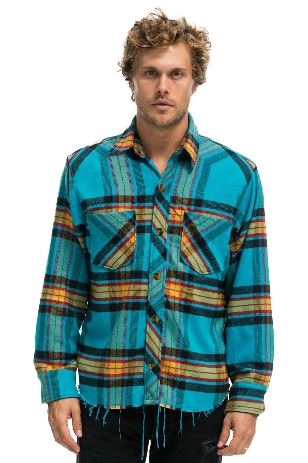 PLAID FLANNEL WESTERN SHIRT - JACKSON PLAID