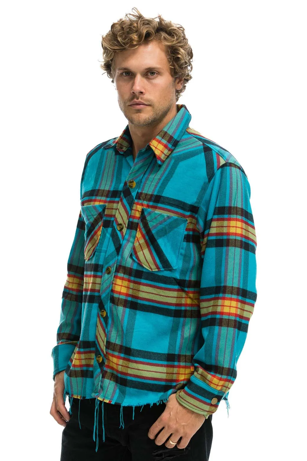 PLAID FLANNEL WESTERN SHIRT - JACKSON PLAID