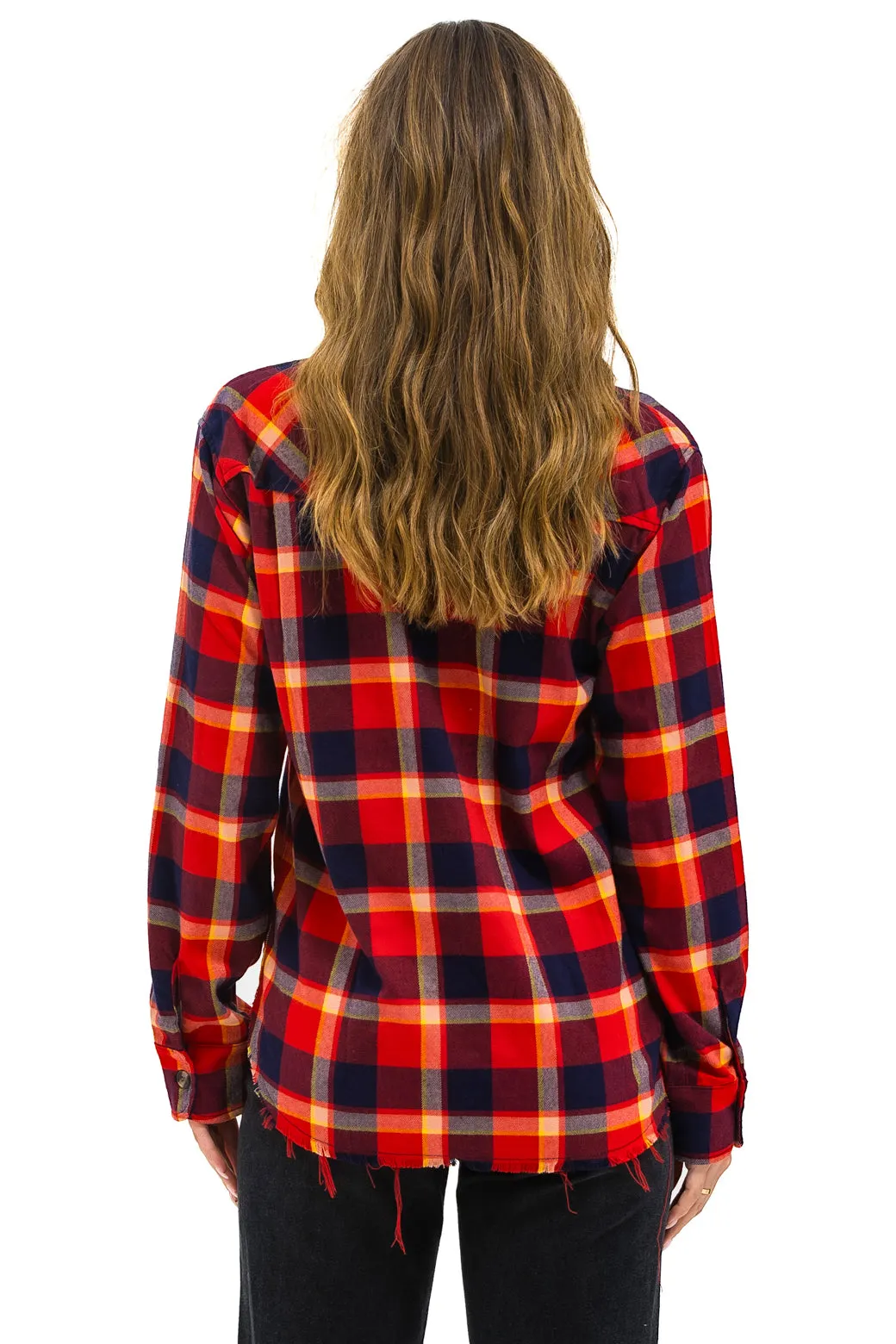 PLAID FLANNEL WESTERN SHIRT - RUGBY PLAID