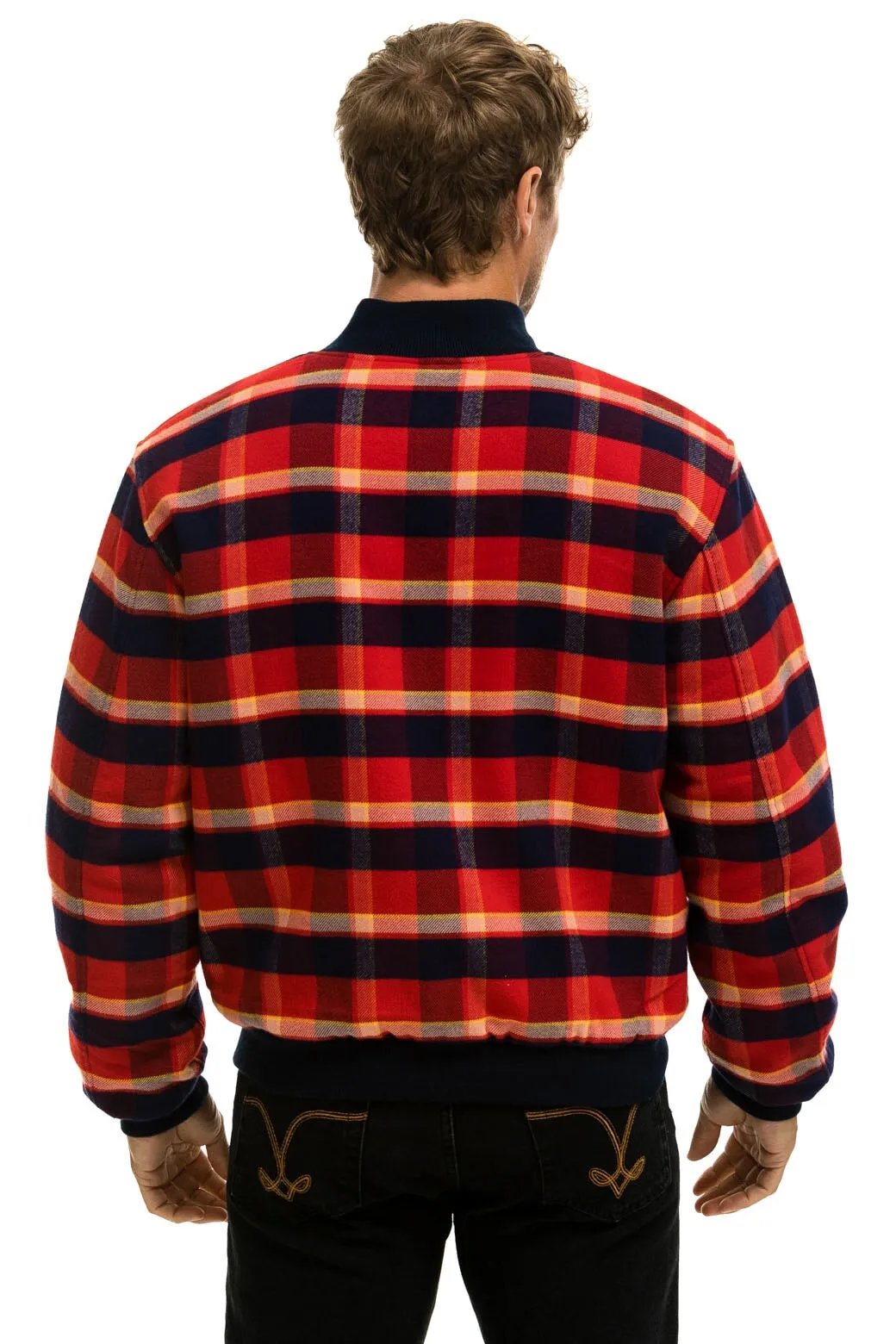 PLAID UNISEX VARSITY JACKET - RUGBY PLAID