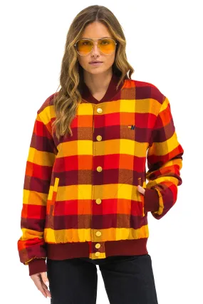 PLAID UNISEX VARSITY JACKET - SURFY PLAID