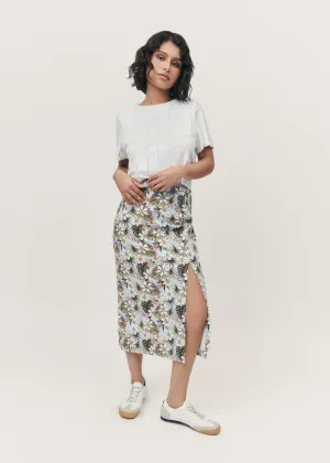 Printed Midi Skirt