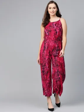 Printed Strappy Jumpsuit