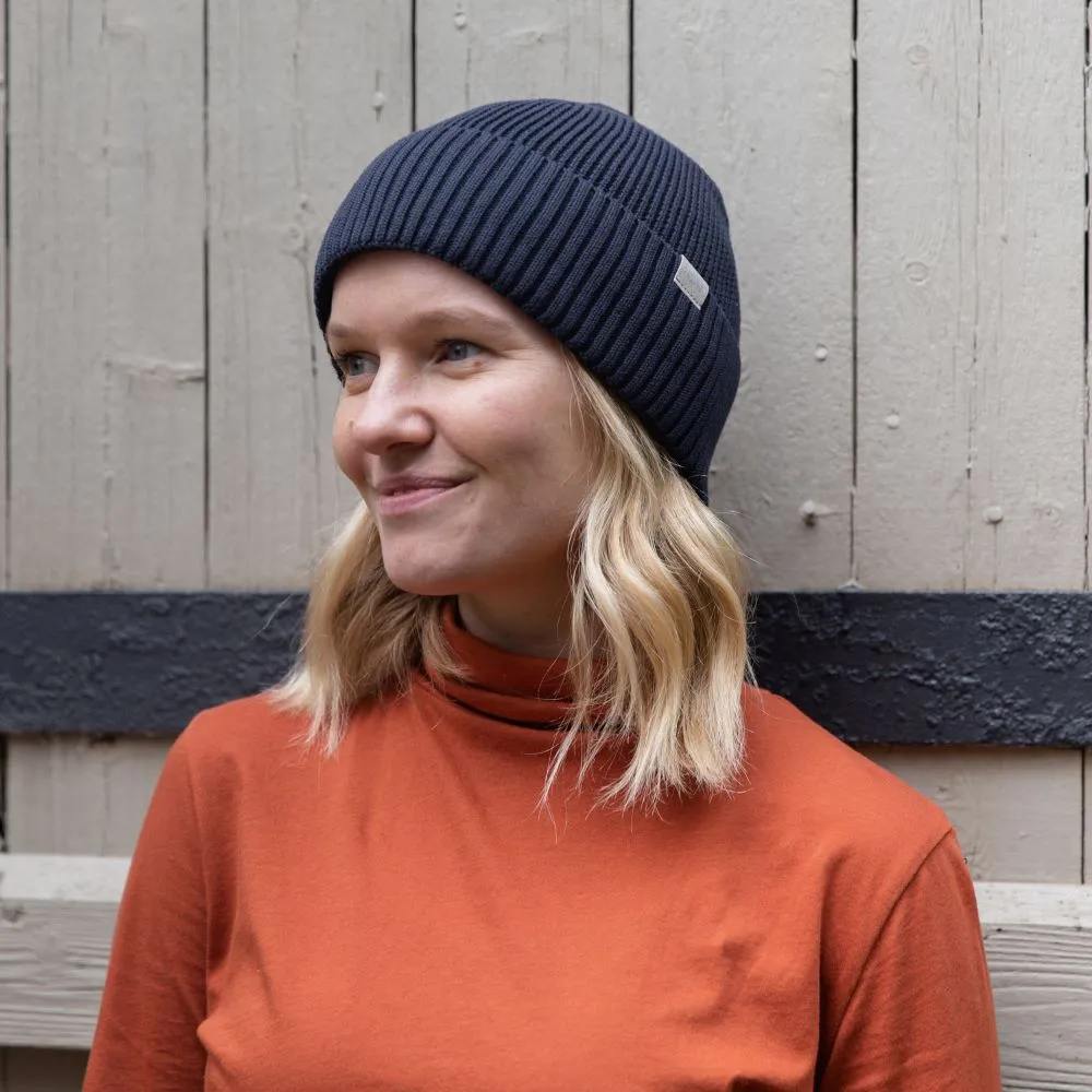 Ribbed Knit Beanie - 100% Organic Cotton