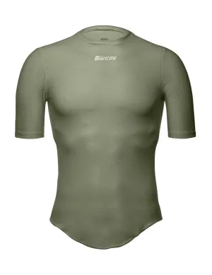 Santini Lieve Short Sleeve Mesh Baselayer Military Green