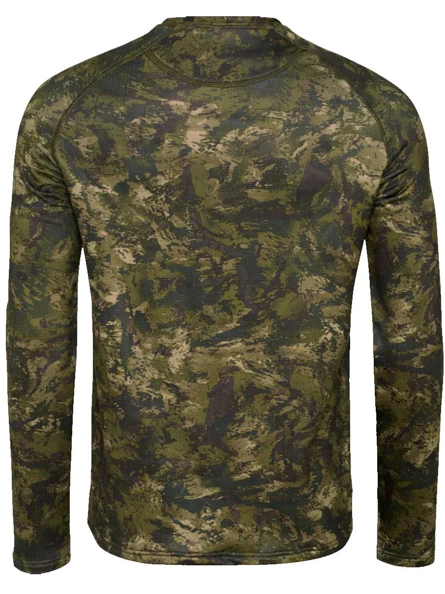 SEELAND Active Camo Long Sleeve T-Shirt - InVis Green