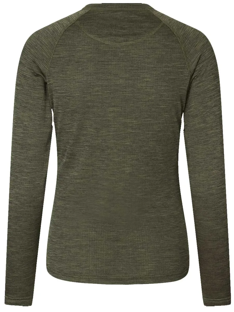 SEELAND Active Long Sleeve T-shirt - Ladies - Pine Green