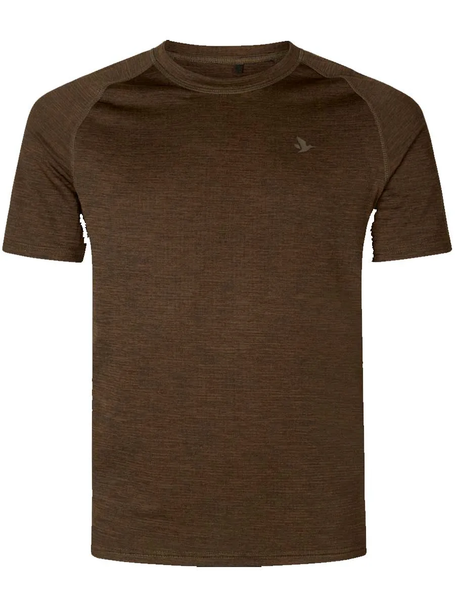 SEELAND Active Short Sleeve T-shirt - Mens - Demitasse Brown